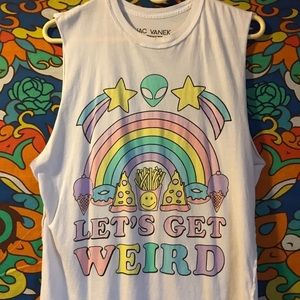 Jac Vanek Let’s Get Weird Muscle Tank